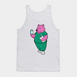 Pig as Nurse with Medicine Tank Top